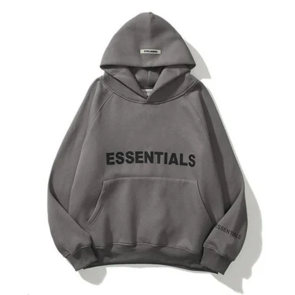 Dark Grey Essentials Hoodie Men Women