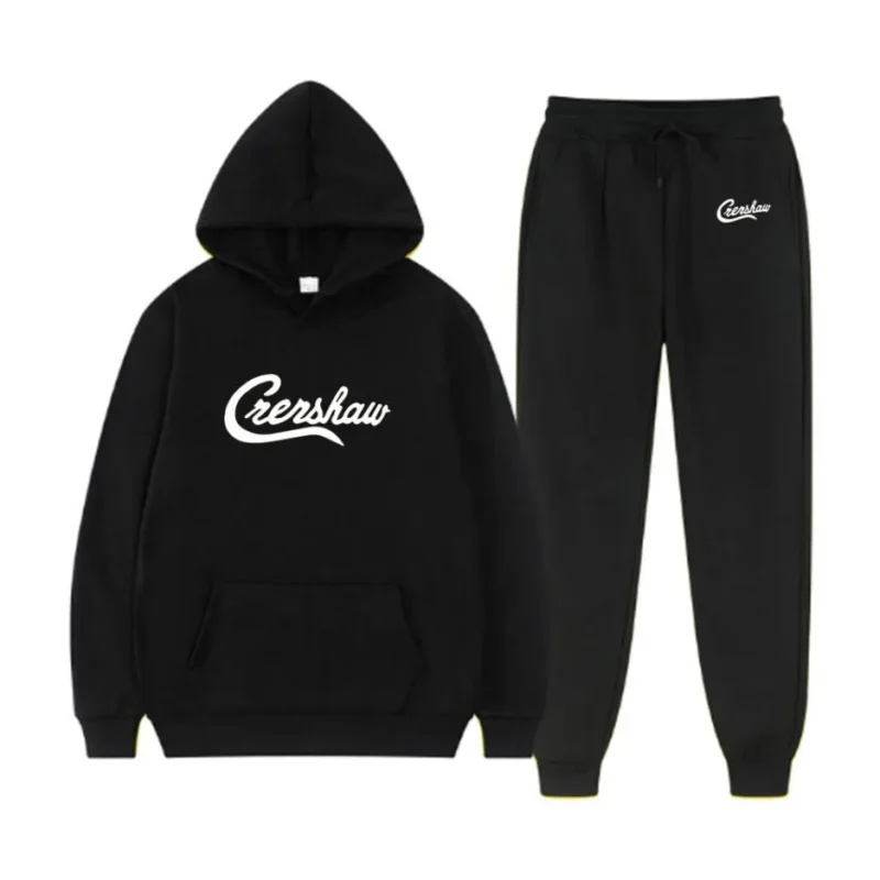 Black Essentials Crenshaw Tracksuit