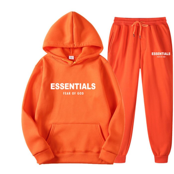 Essentials Hoodie Fear of God TrackSuit – Orange