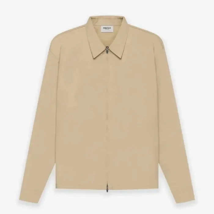 ESSENTIALS Twill Jacket – Khaki