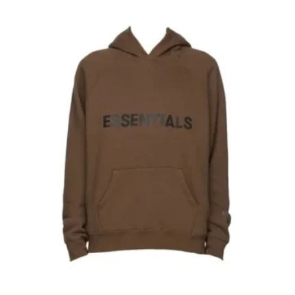 Men Brown Essentials Hoodie