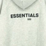 New Essentials Fleeces Thick Light Gray Hoodie