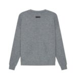 Essentials Overlapped Gray Sweater