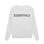 Essentials Overlapped Sweater White