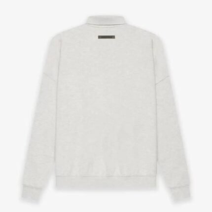 Fear of God ESSENTIALS Long Sleeve Polo Sweatshirt Gray